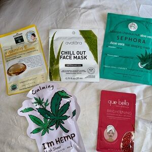 4 Face Masks + 1 Hair Mask